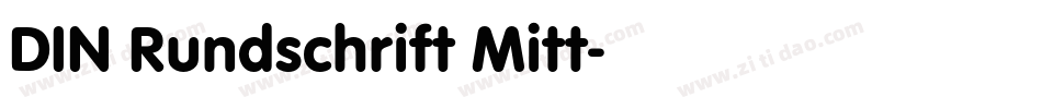 DIN Rundschrift Mitt字体转换